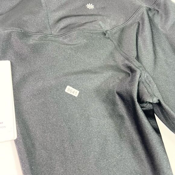 Athleta Legging Womens Medium Black Lustre Elation Shine Tight High Rise New - Picture 11 of 11